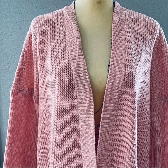 Show Me Your Mumu Easy Cardigan Sweater in Pretty Pink Size Large - Picture 6 of 8